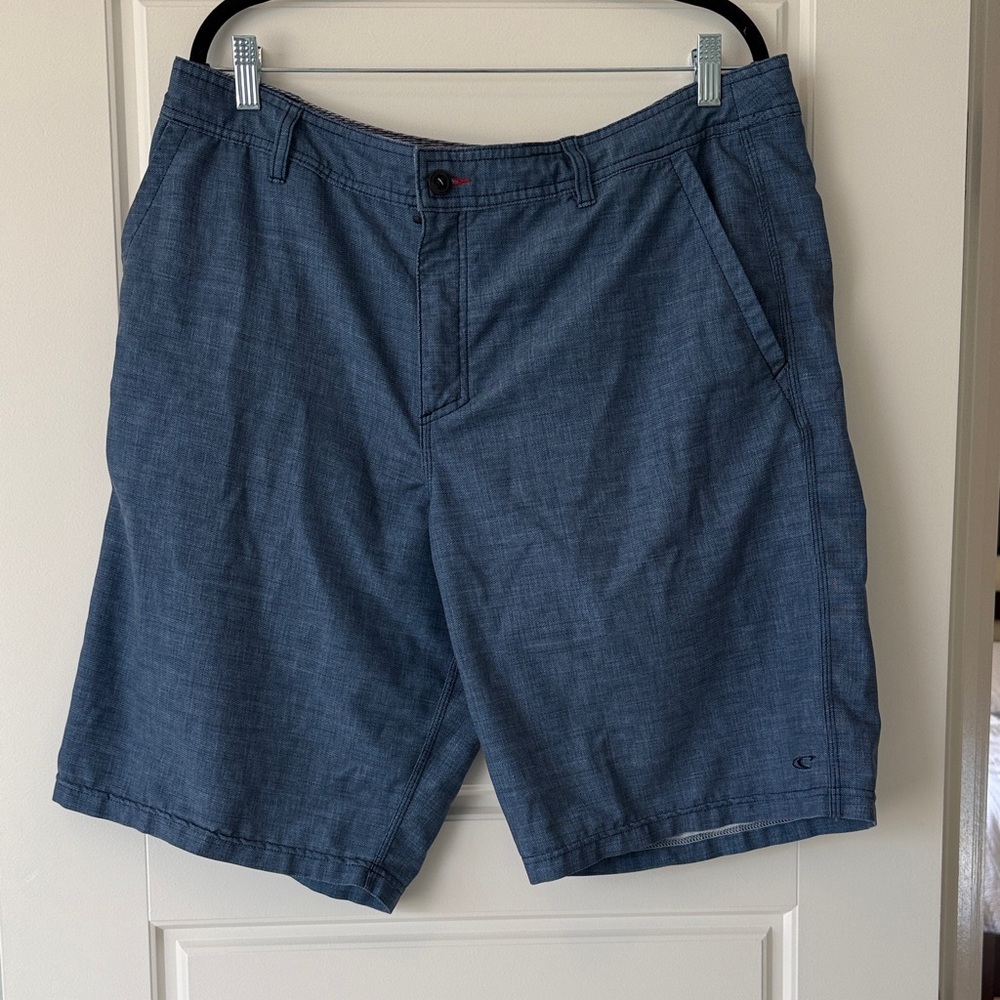 O’Neill Men's Dark Blue Flat Front Hybrid Shorts